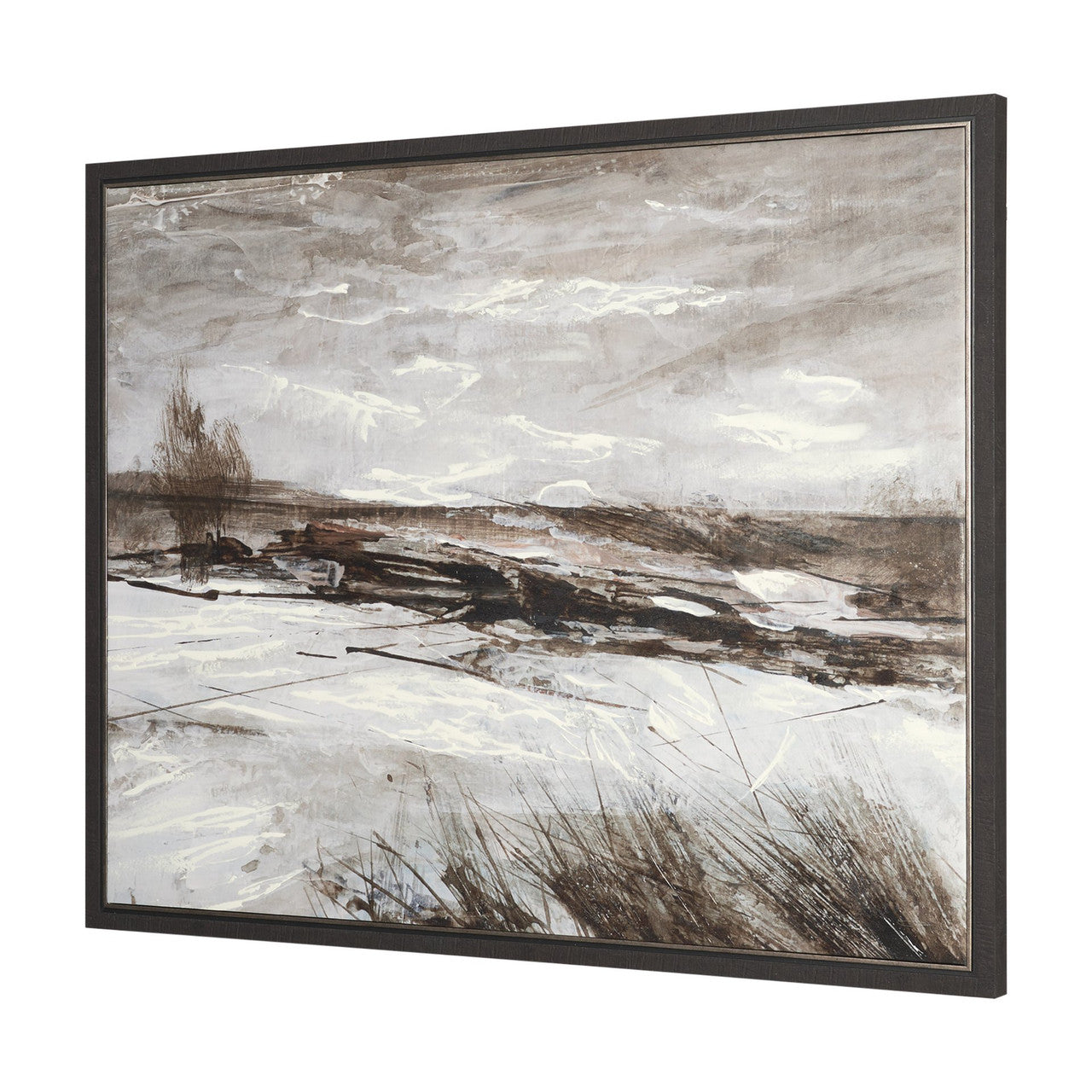Quiet Horizons I by Mercana Studio Hand Embelished Textured Framed Canvas Artwork