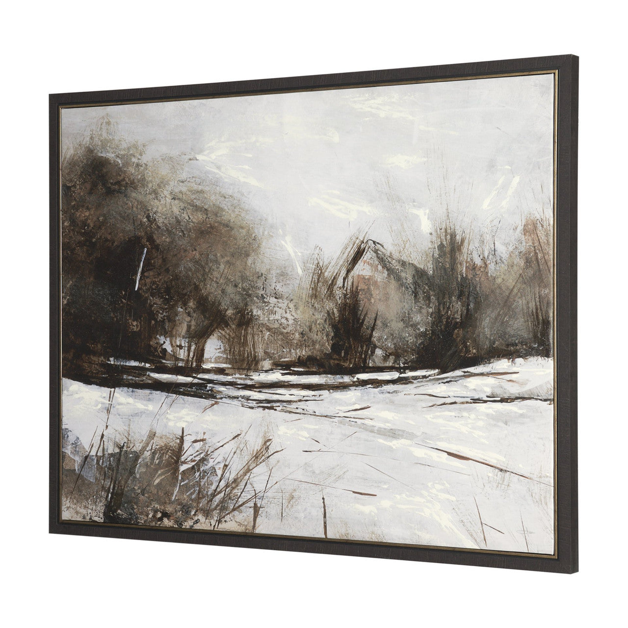 Quiet Horizons II by Mercana Studio Hand Embelished Textured Framed Canvas Artwork