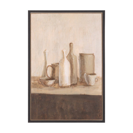 Bottled Perspective II by Mercana Studio Hand Embelished Textured Framed Canvas Artwork