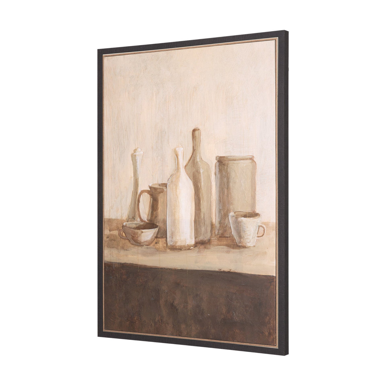 Bottled Perspective II by Mercana Studio Hand Embelished Textured Framed Canvas Artwork