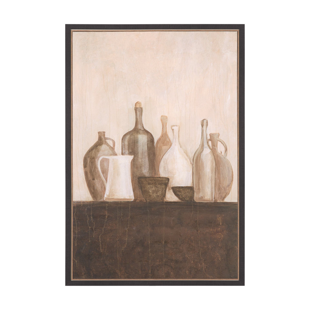 Bottled Perspective III by Mercana Studio Hand Embelished Textured Framed Canvas Artwork