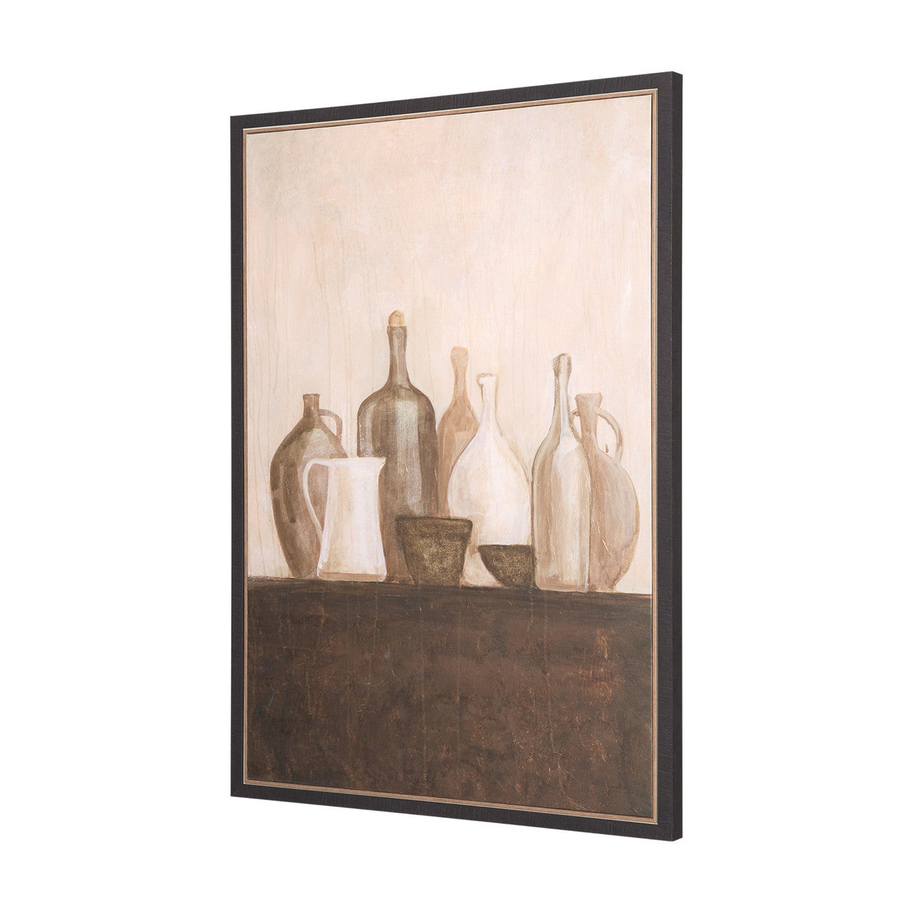 Bottled Perspective III by Mercana Studio Hand Embelished Textured Framed Canvas Artwork