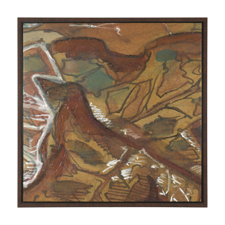 Rusttone I by Mercana Studio Hand Embelished Textured Framed Canvas Artwork