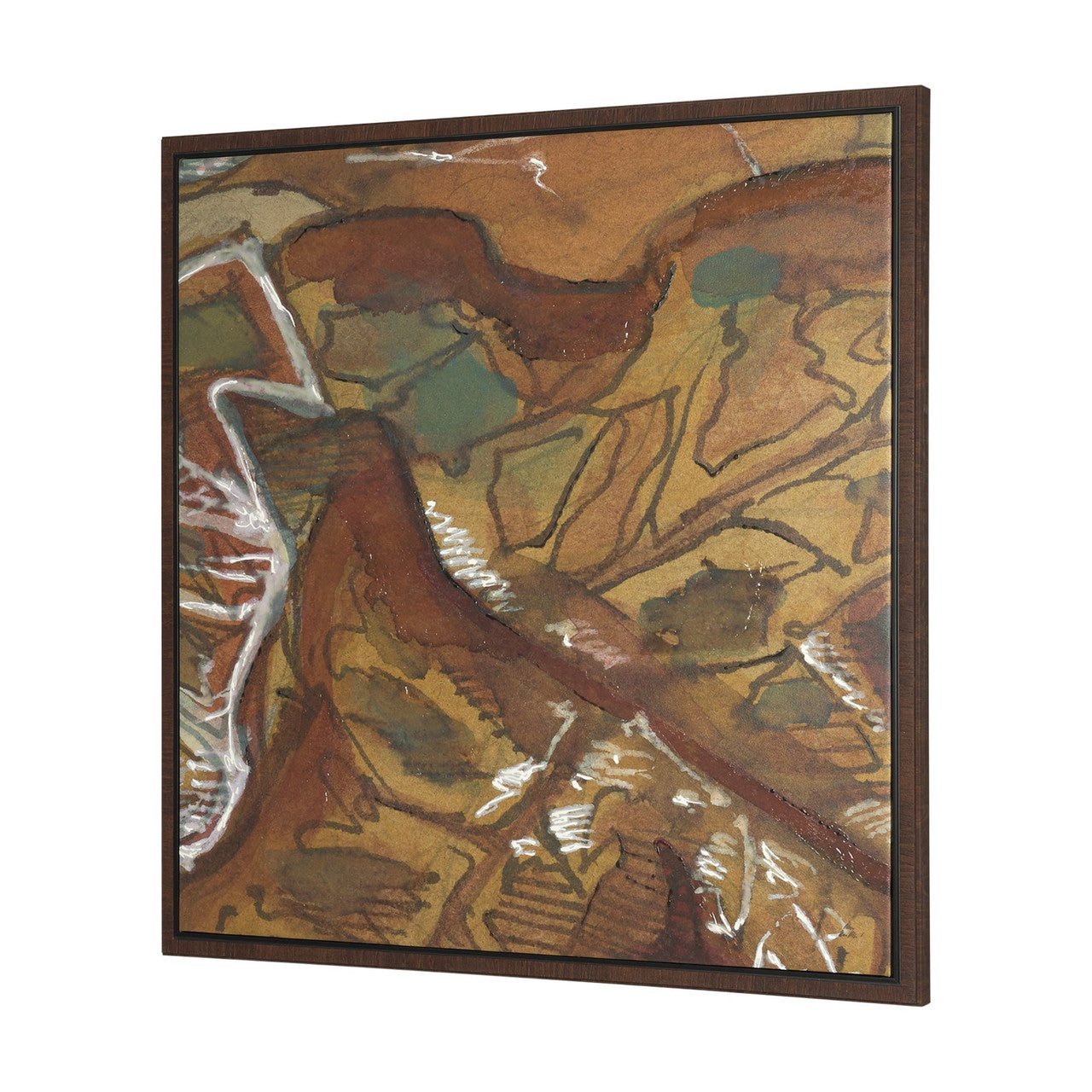 Rusttone I by Mercana Studio Hand Embelished Textured Framed Canvas Artwork