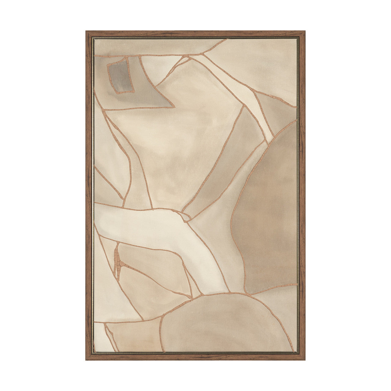 Field Patchwork I by Mercana Studio Handmade Original Framed Canvas Artwork