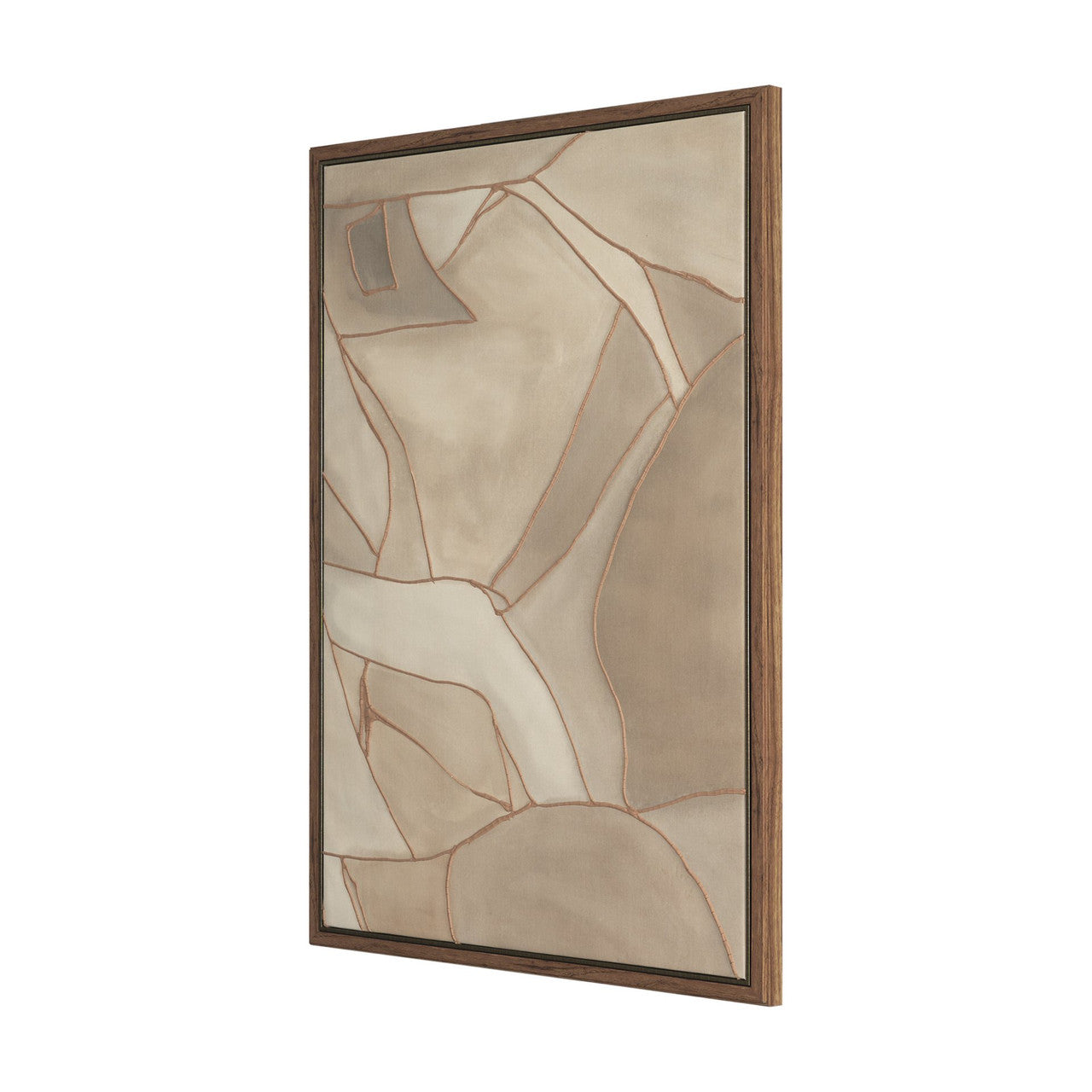 Field Patchwork I by Mercana Studio Handmade Original Framed Canvas Artwork