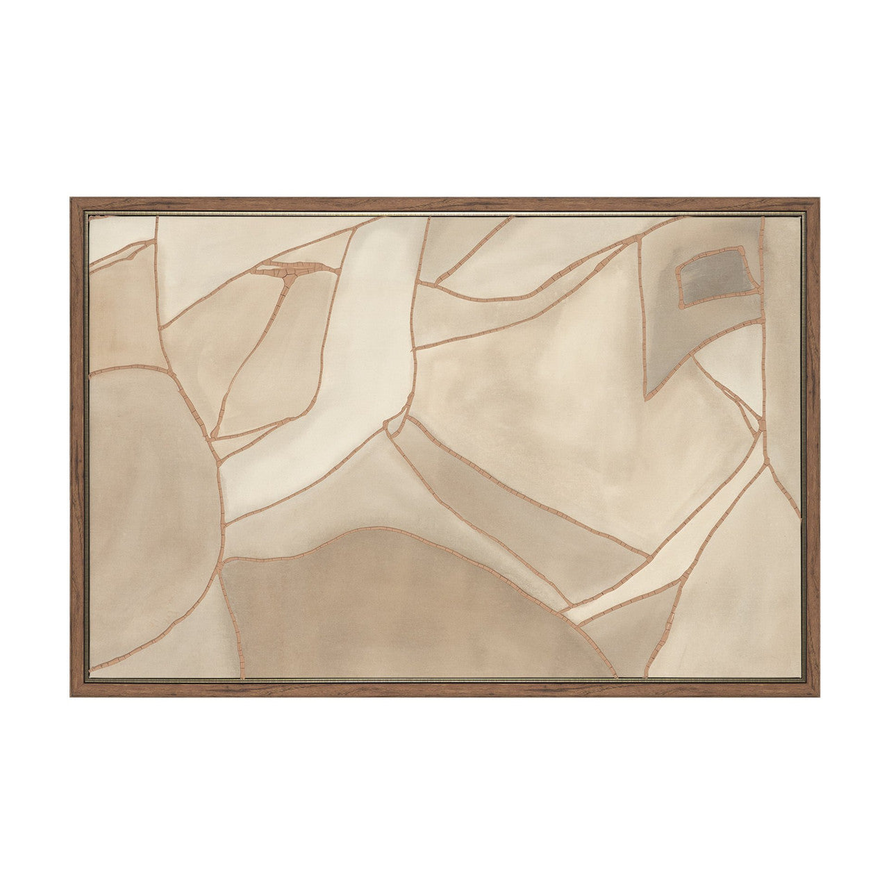 Field Patchwork I by Mercana Studio Handmade Original Framed Canvas Artwork