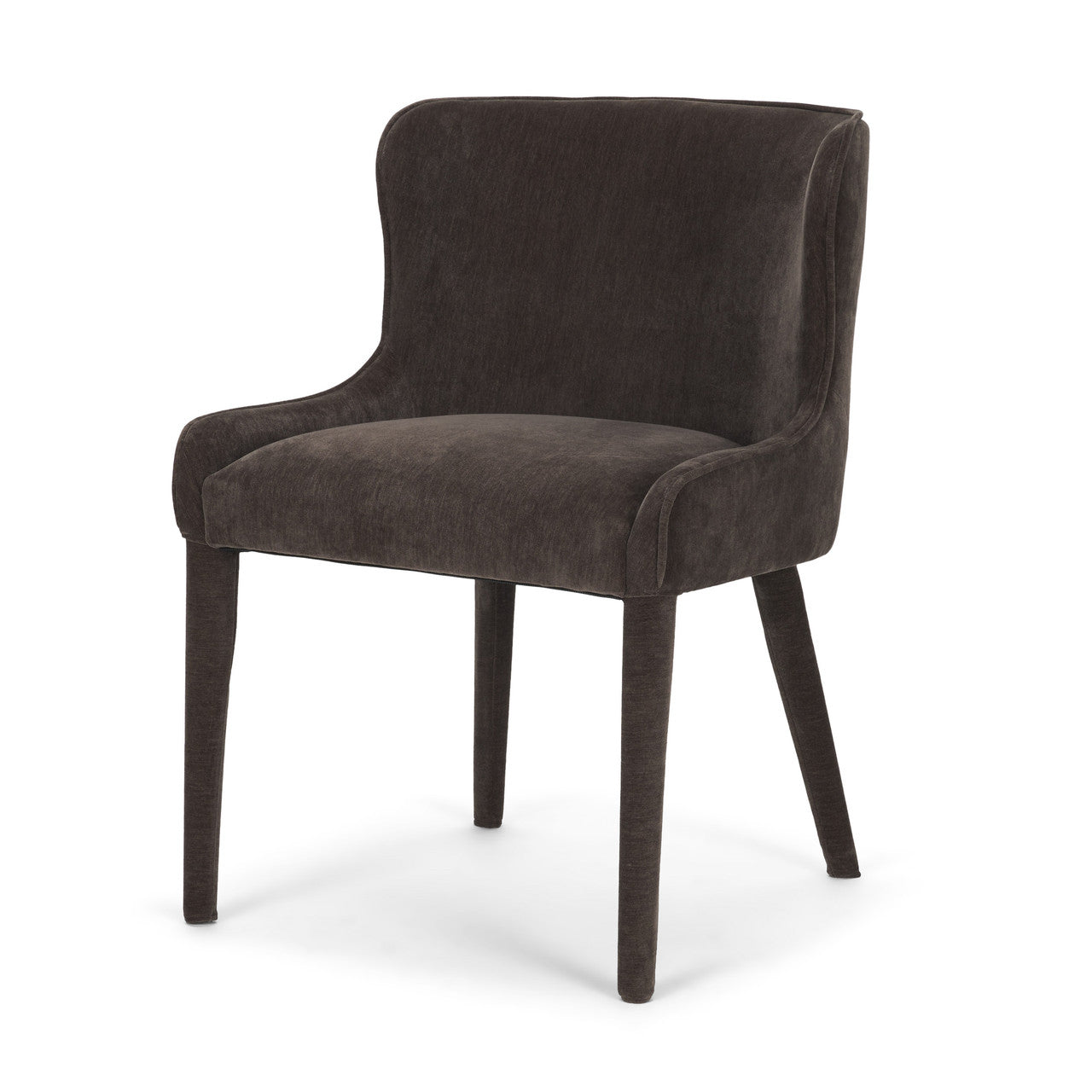 Nolan Slope Charcoal Chenille Dining Chair