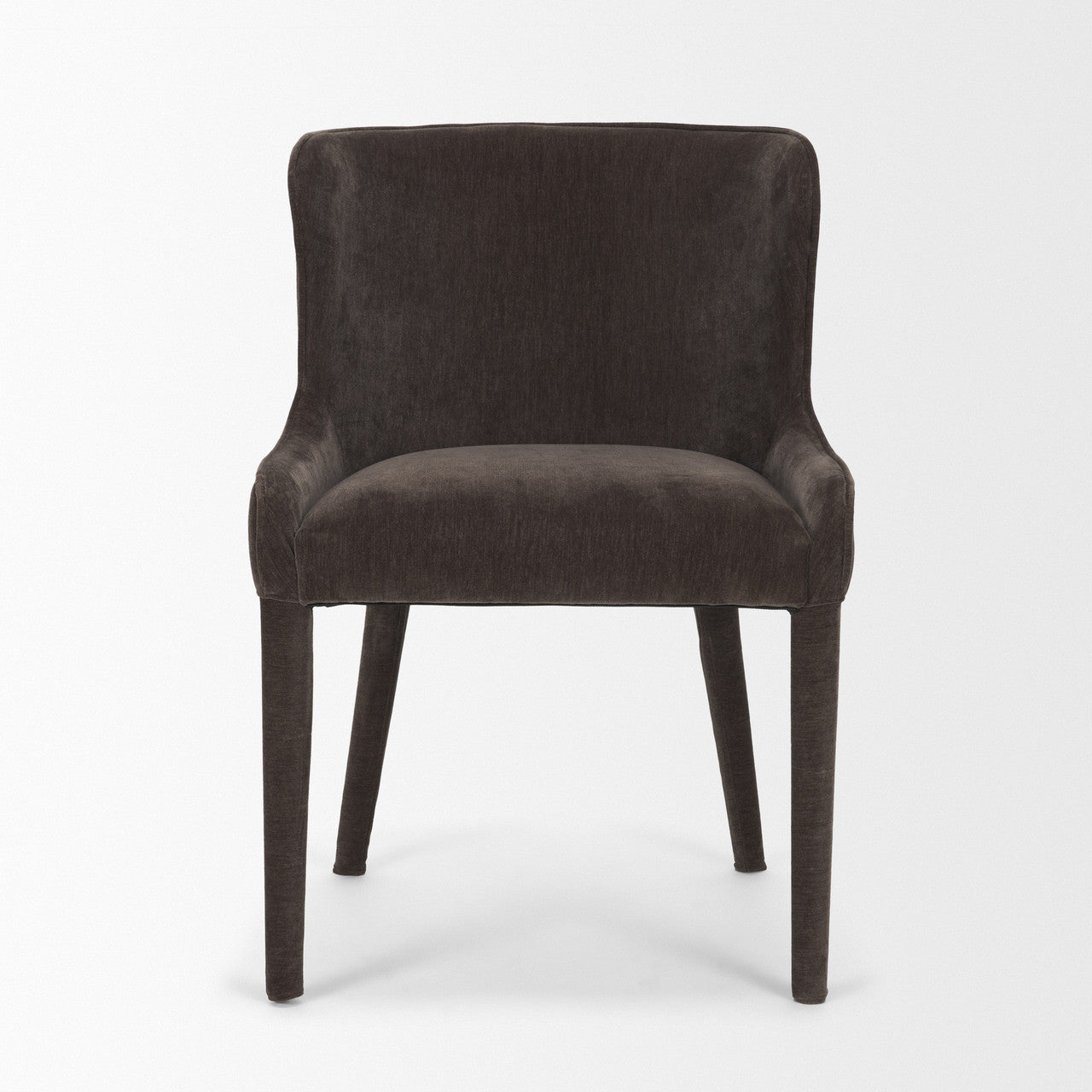 Nolan Slope Charcoal Chenille Dining Chair