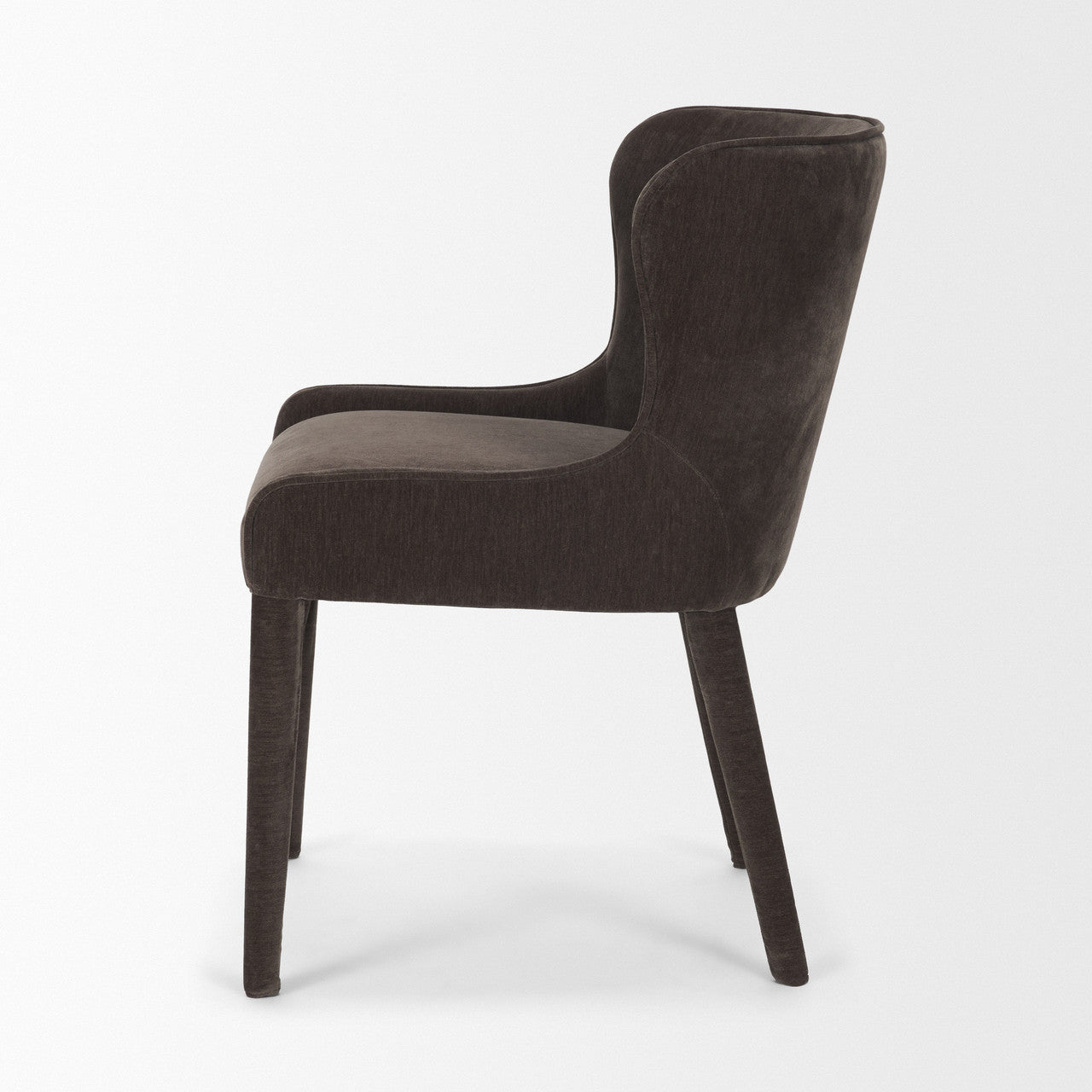 Nolan Slope Charcoal Chenille Dining Chair
