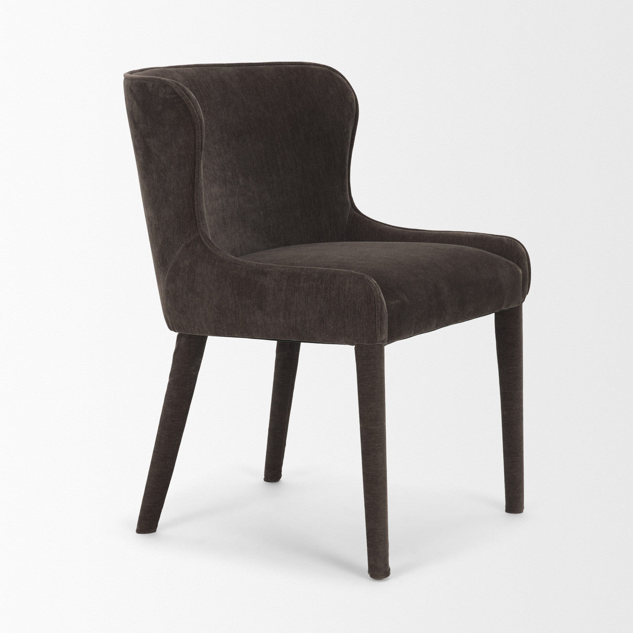 Nolan Slope Charcoal Chenille Dining Chair