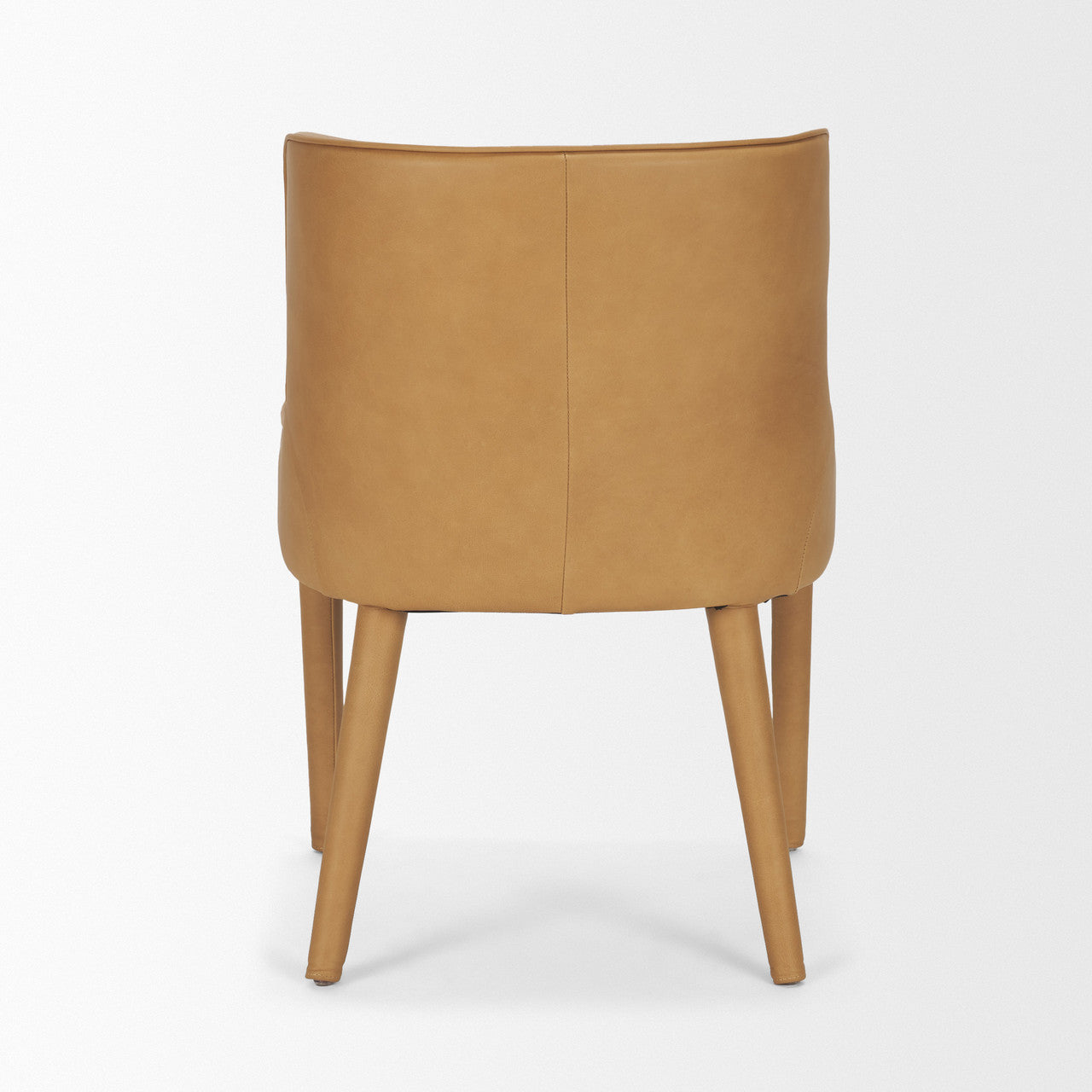 Nolan Slope Tan Leather Dining Chair
