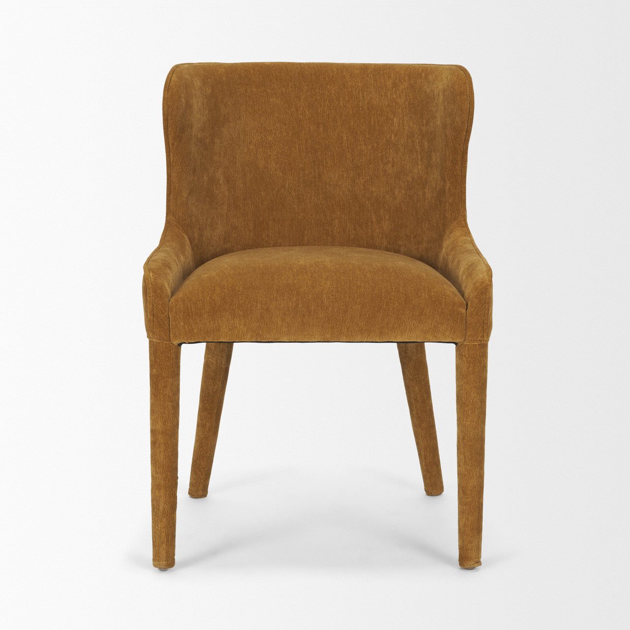 Nolan Slope Rust Chenille Dining Chair
