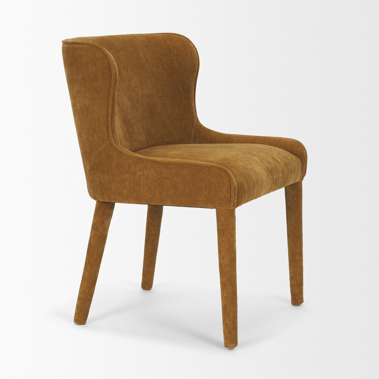 Nolan Slope Rust Chenille Dining Chair