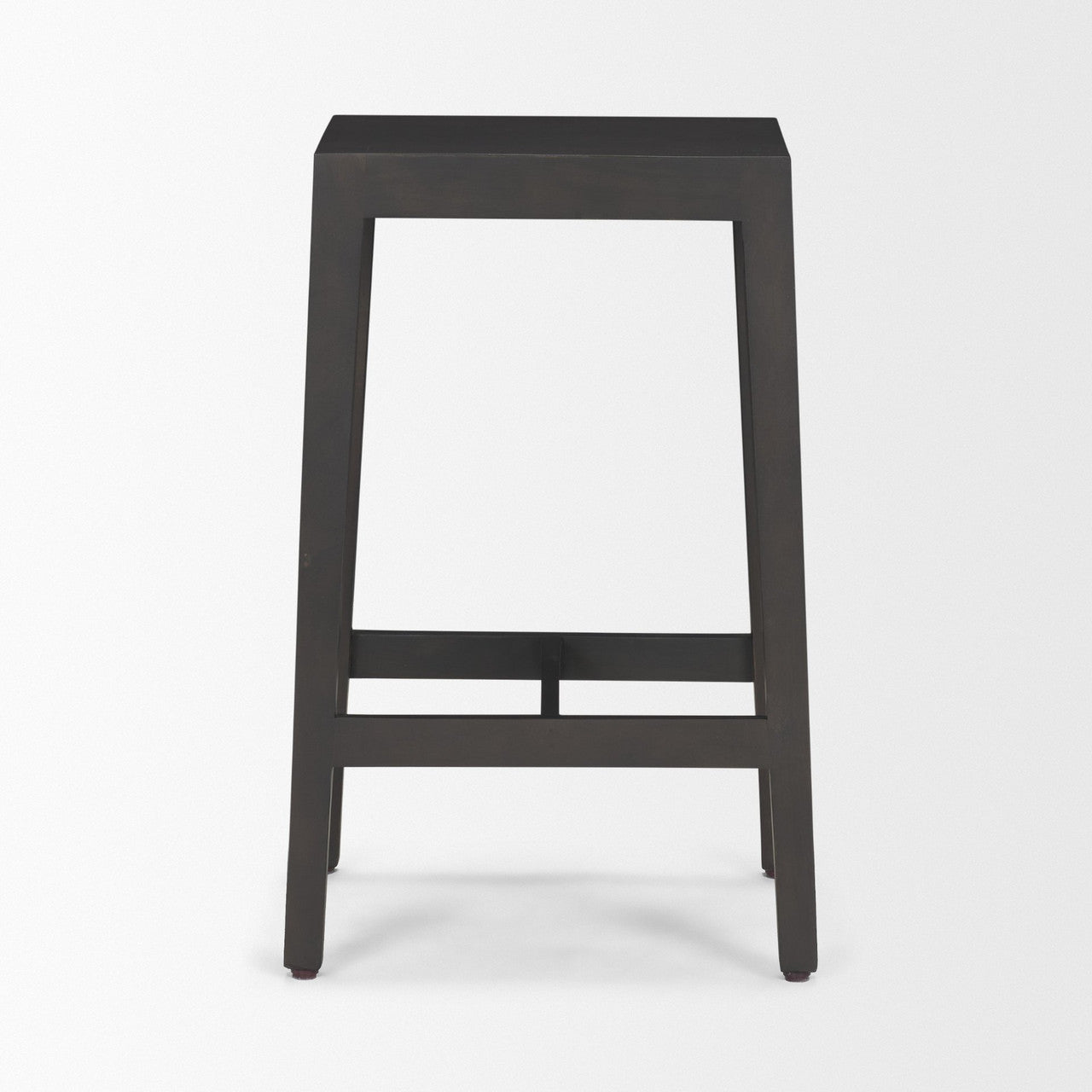 Colony Black-Brown Solid Wood Counter Stool