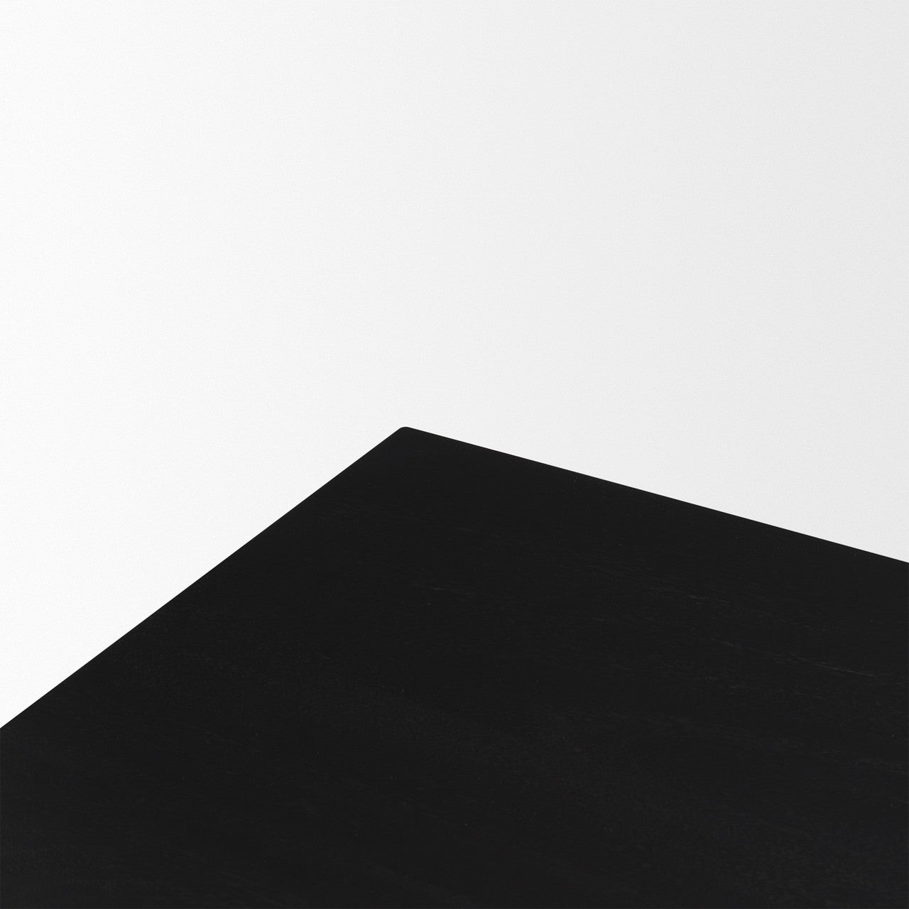 Grier  60" Black Solid Wood W/ Black Cane Office Desk