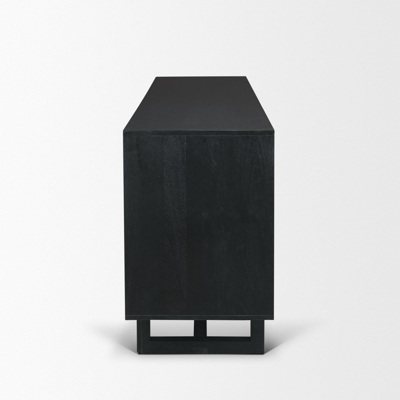 Grier 72" Black Wood W/ Black Cane Sideboard