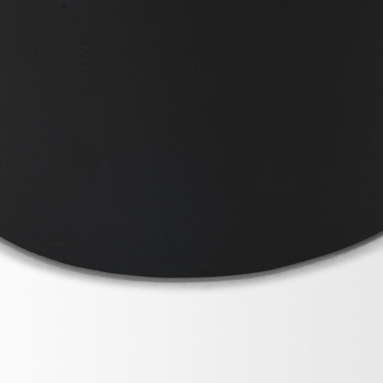 Deacon Large Matte Black Metal Canister with Sculptural Handles