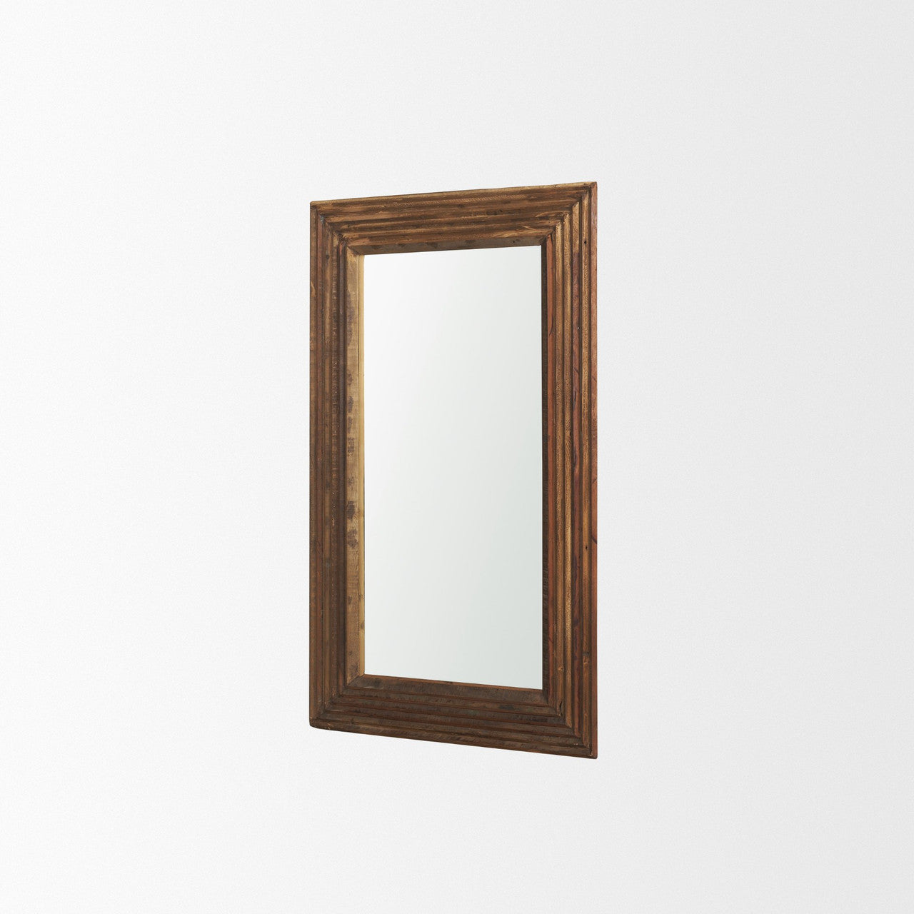 Bennet Small Rectangle Reclaimed Wooden Mirror