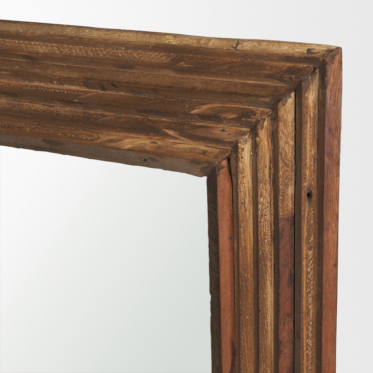 Bennet Large Rectangle Reclaimed Wooden Mirror