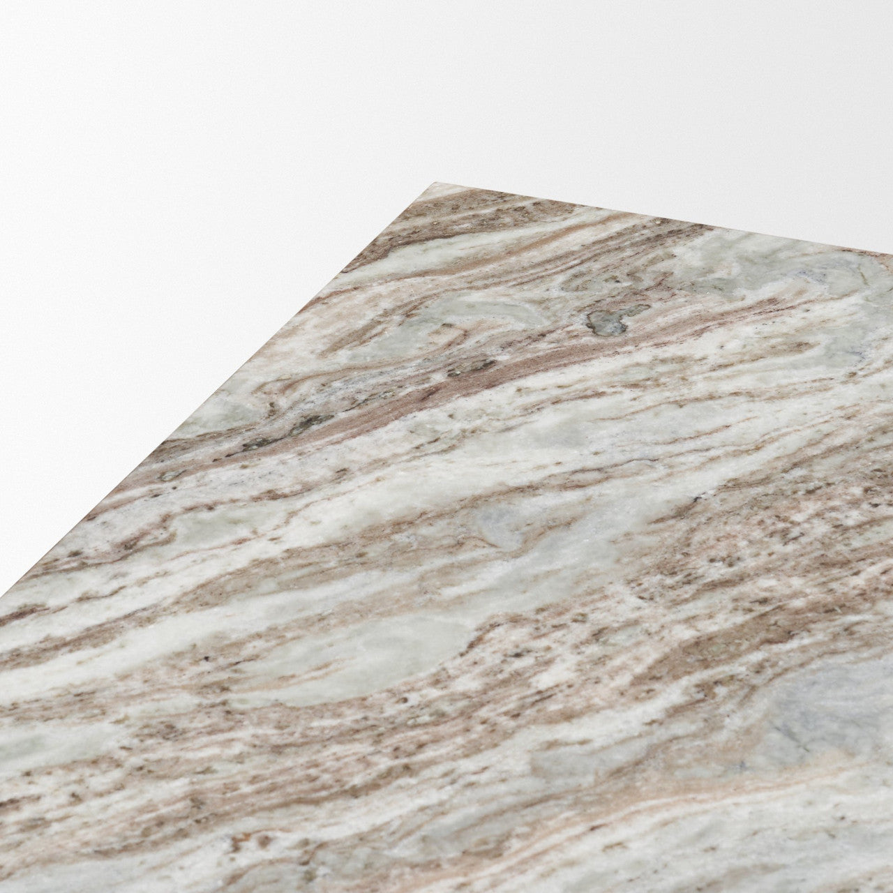 Matteo Solid Pink Marble Rectangular Coffee Table