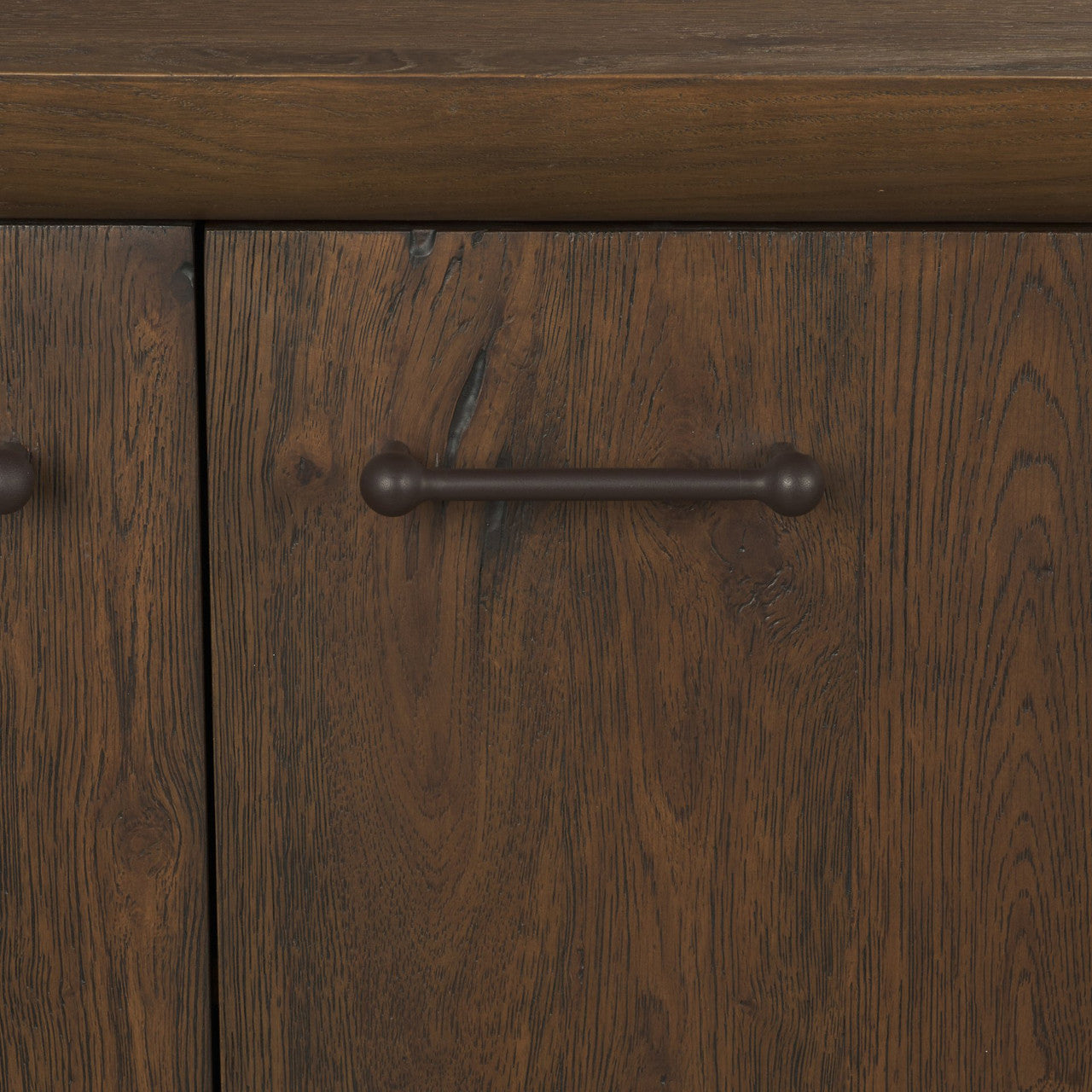 Belford 94" Dark Brown Oak Wood Media Console