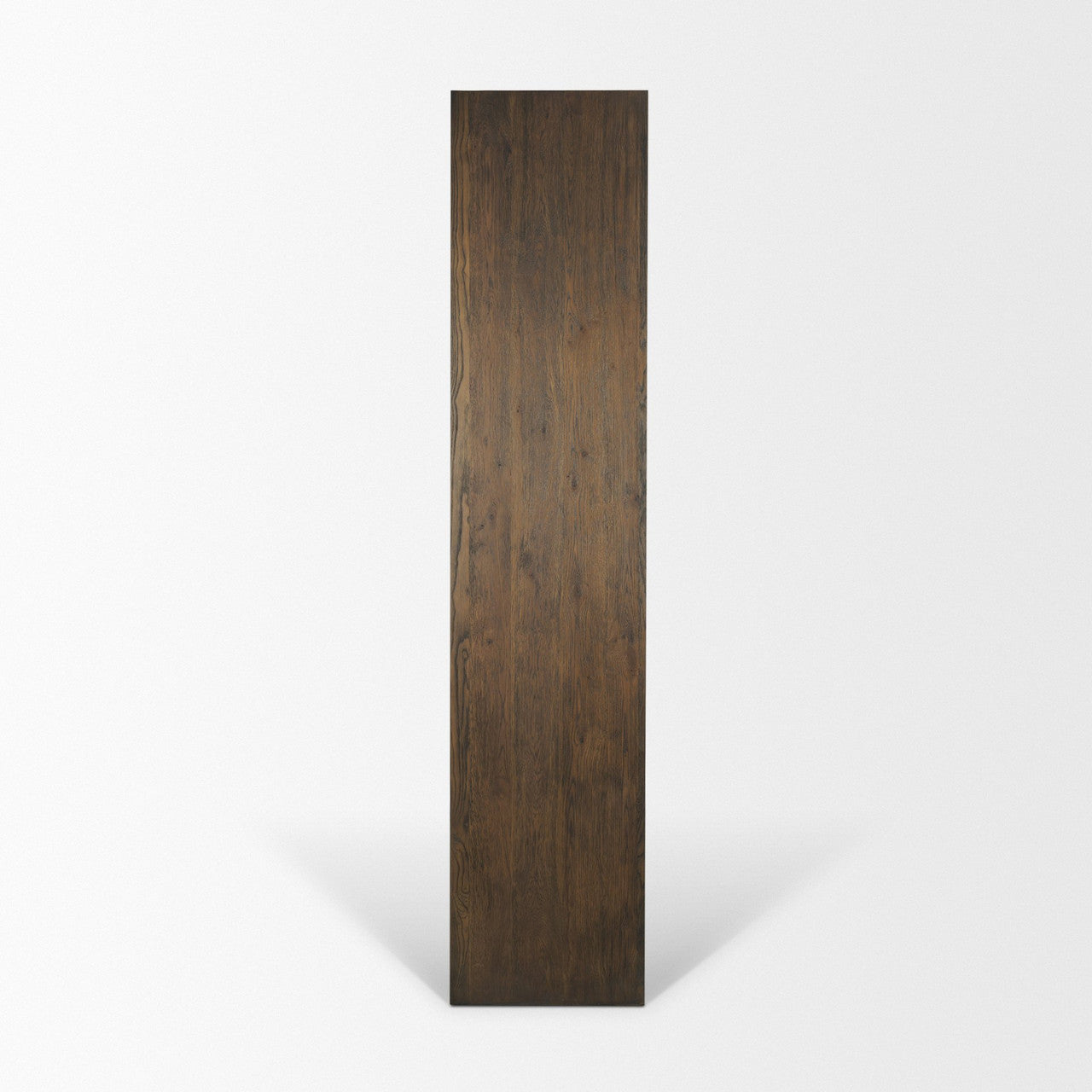 Belford 2-Door Open Dark Brown Oak Wood Shelving Unit