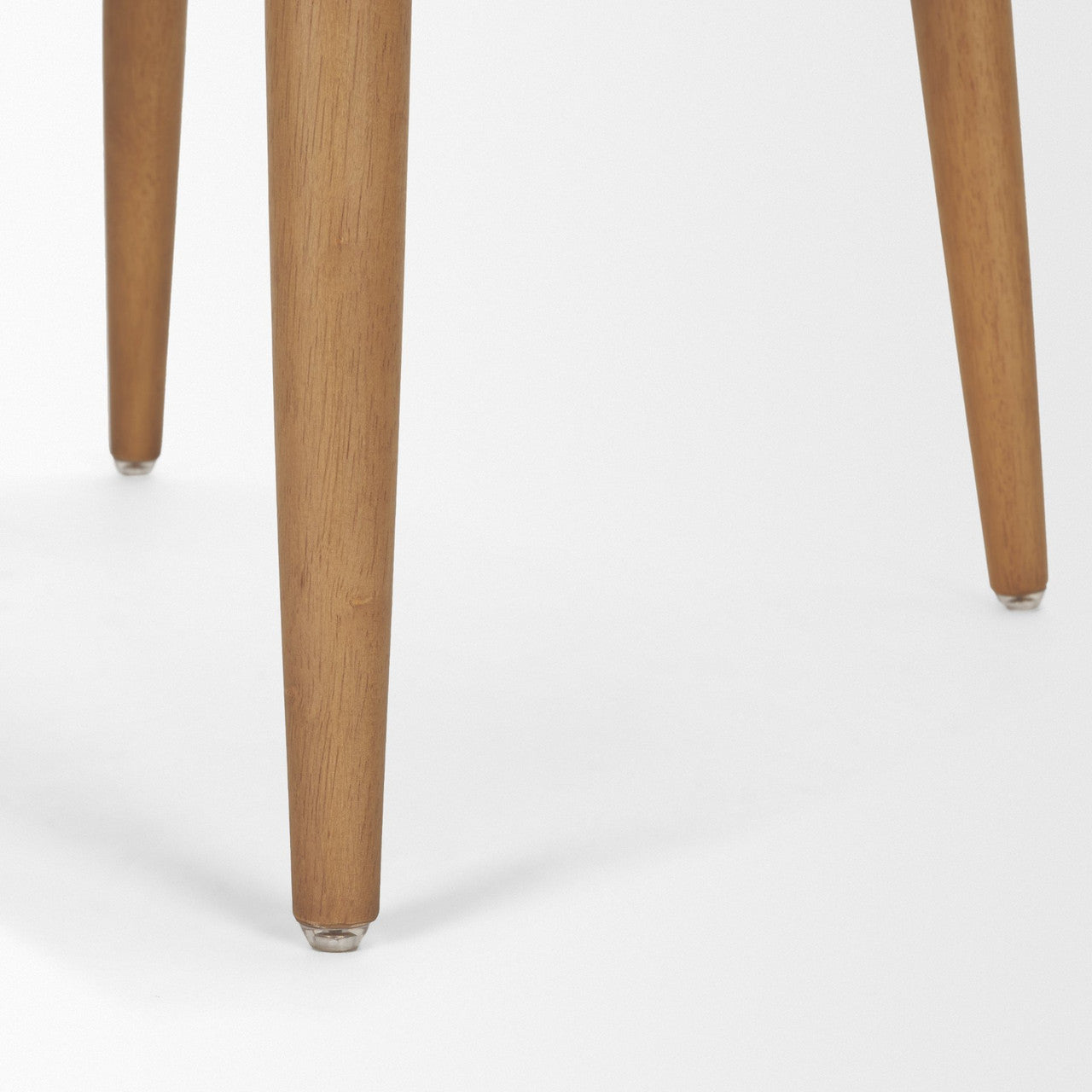 Abbie Curved Back Oatmeal Fabric Dining Side Chair