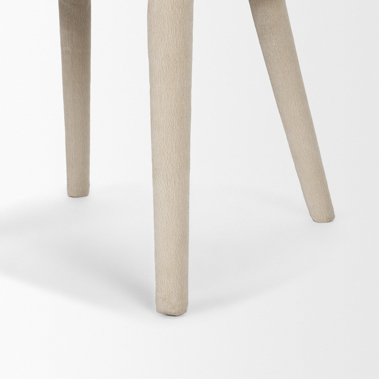 Nolan Slope Cream Chenille Dining Chair