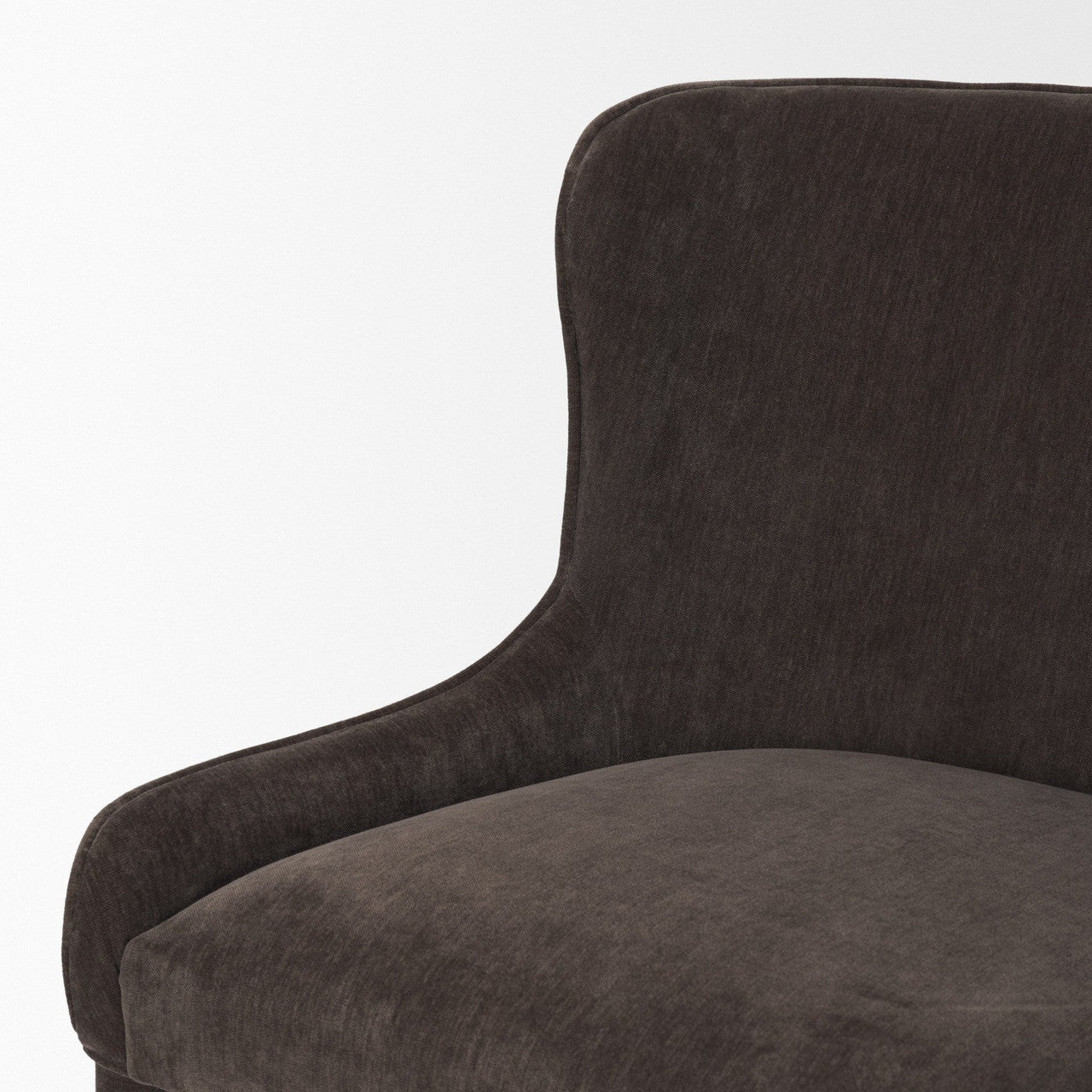 Nolan Slope Charcoal Chenille Dining Chair