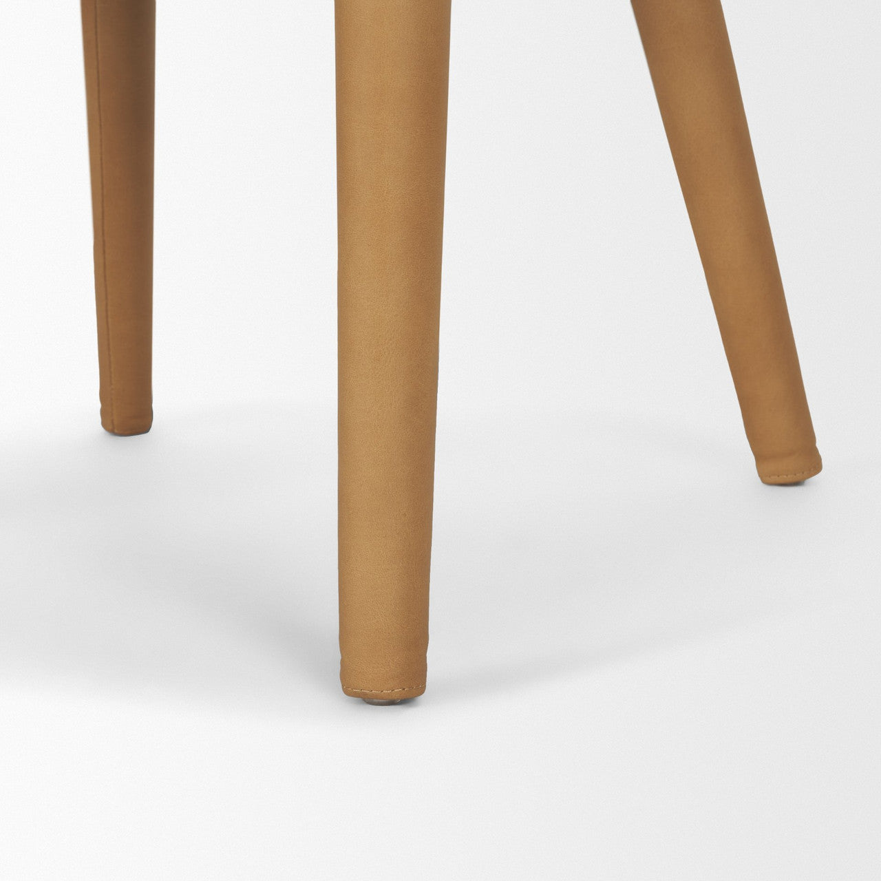 Nolan Slope Tan Leather Dining Chair