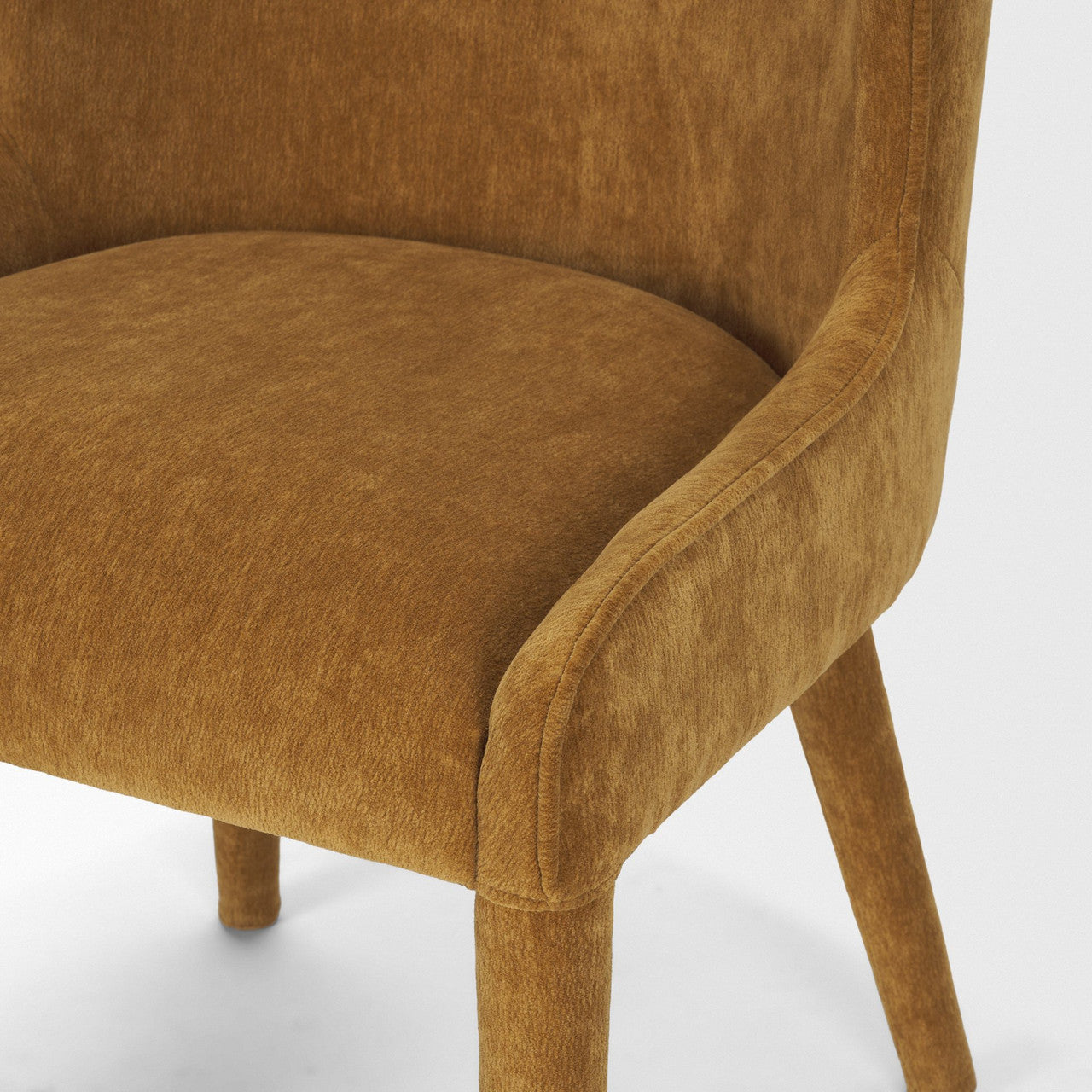 Nolan Slope Rust Chenille Dining Chair