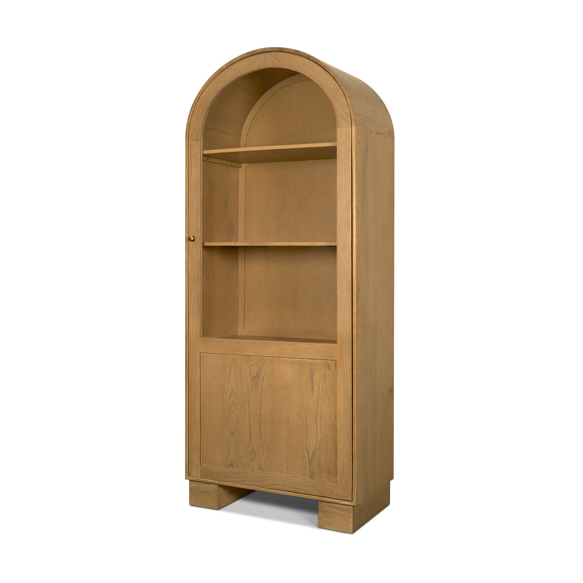 Hawthorne Solid Oak Wood w/ Glass Curio Cabinet