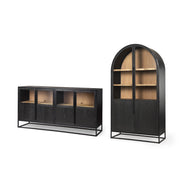 Sloan Black Arch Cabinet and Sideboard Package