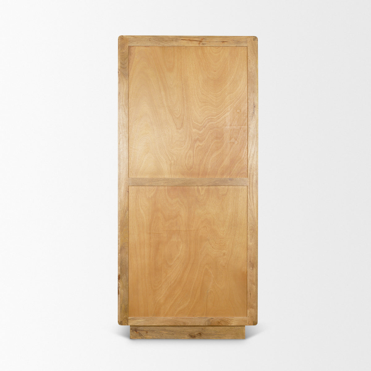 Valterra Light Brown Wood w/ Travertine 4 Door Tall Cabinet