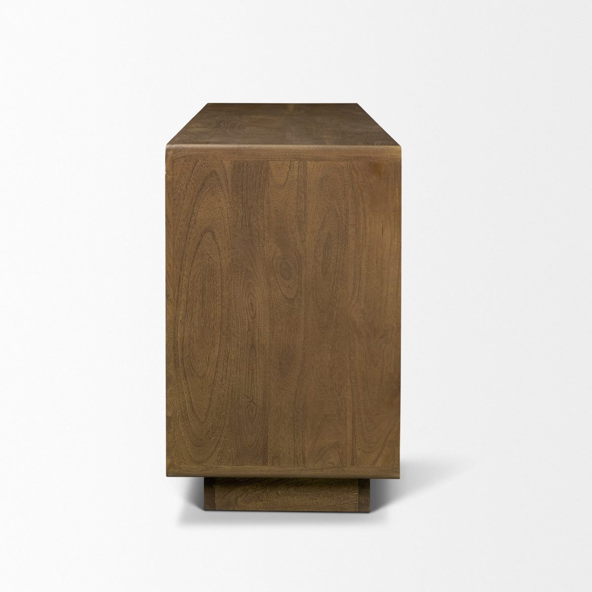 Valterra Dark Brown Wood w/ Cappuccino Marble 4 Door Sideboard