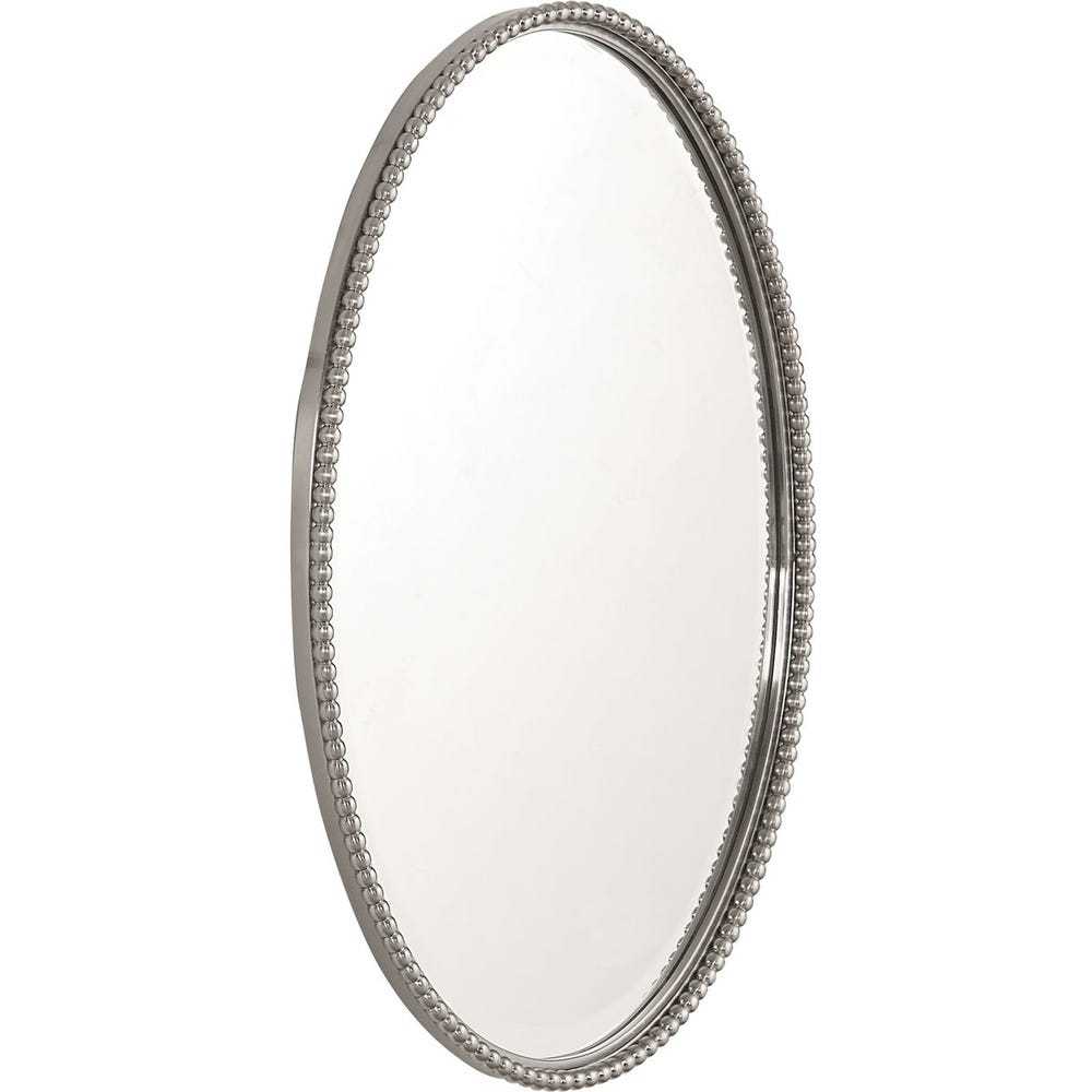 Uttermost Sherise Oval Mirror, Nickel