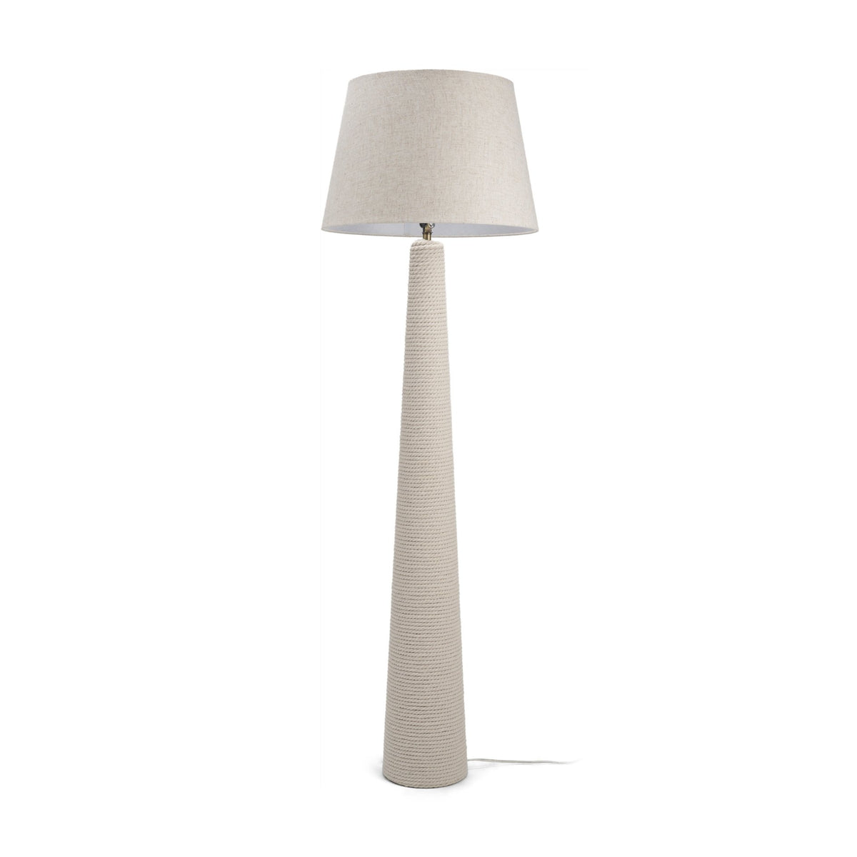Newport Woven Rope Tapered Base Floor Lamp