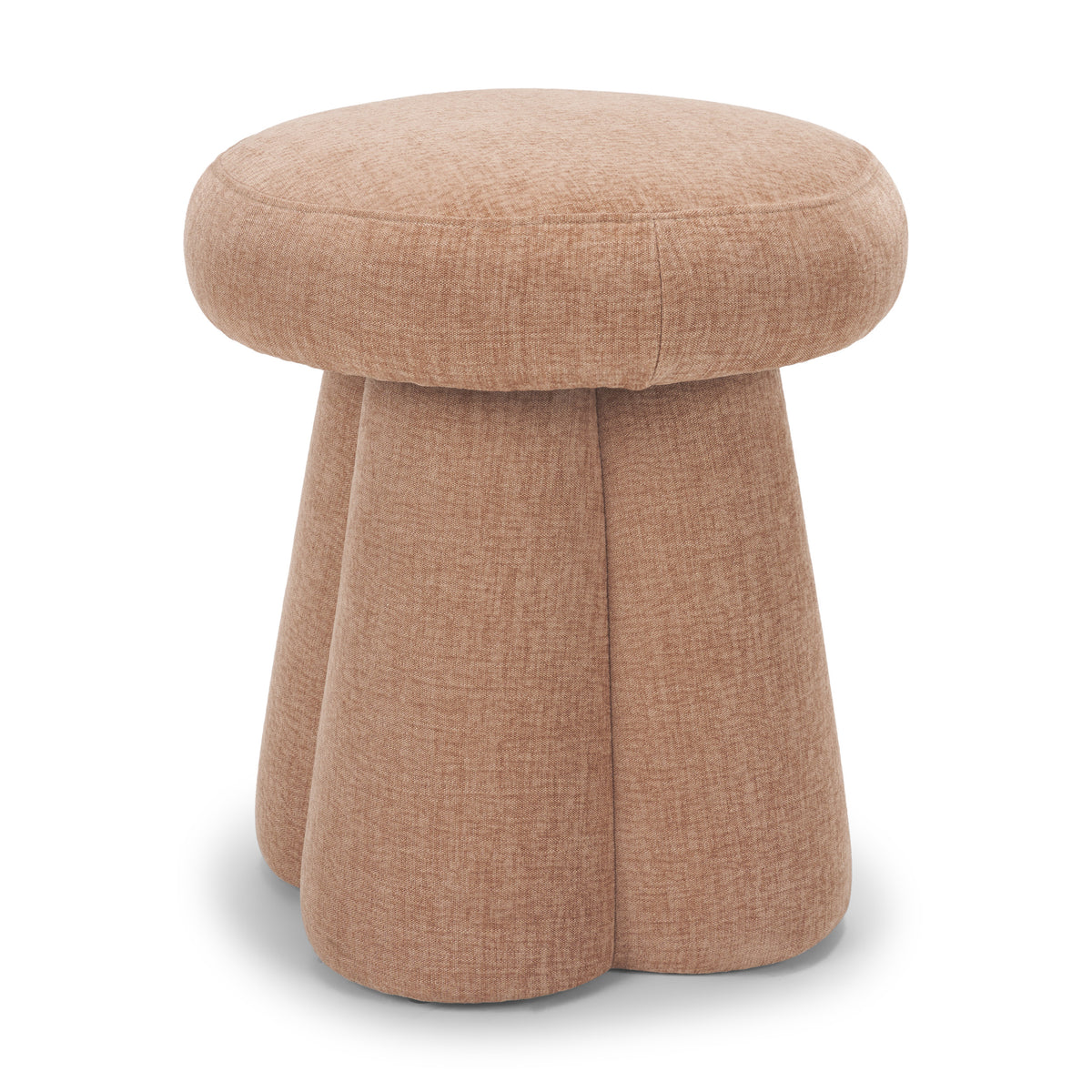 Oona Upholstered Ottoman, Sienna Fabric, 3 Legs