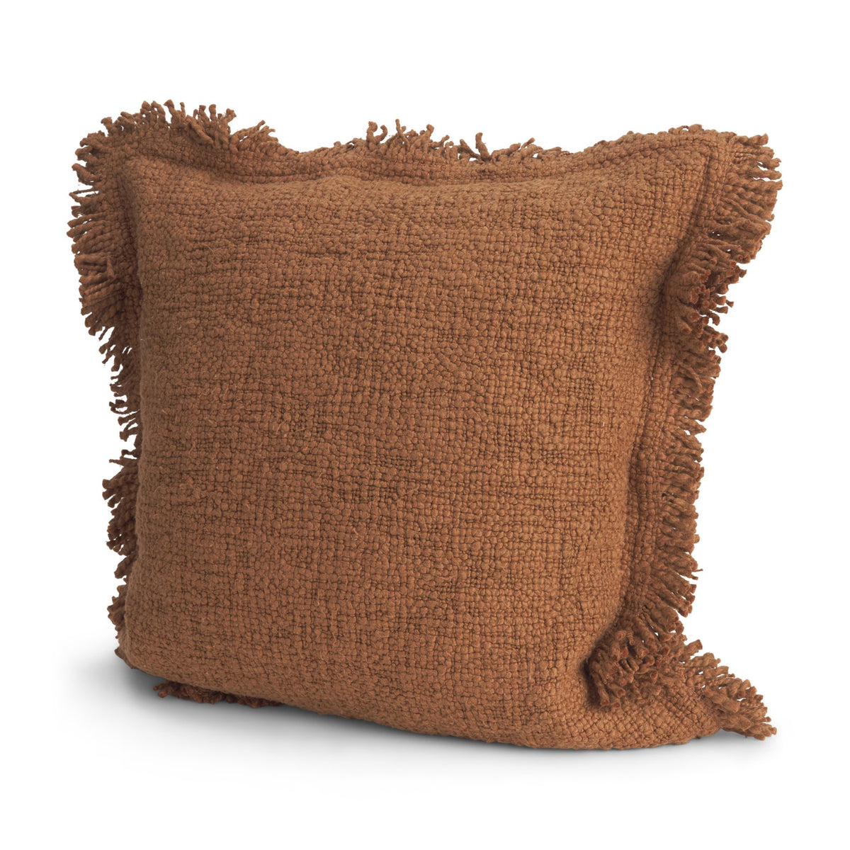 Kambal 20x20 Mahogany Cotton Decorative Pillow Cover