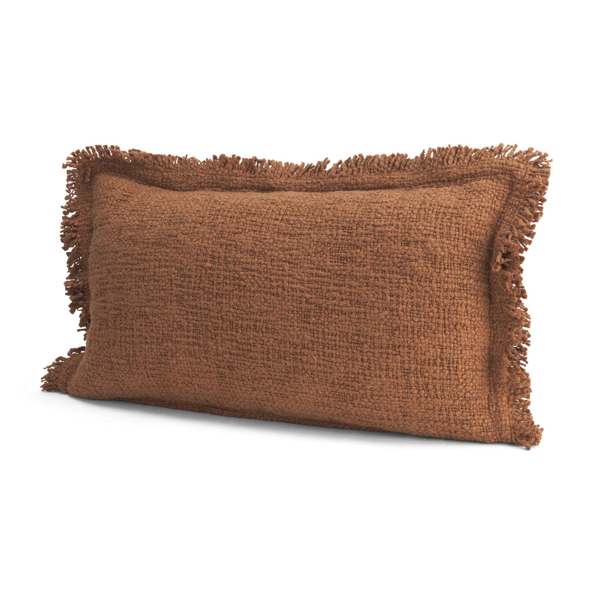 Kambal 14x26 Mahogany Cotton Decorative Pillow Cover