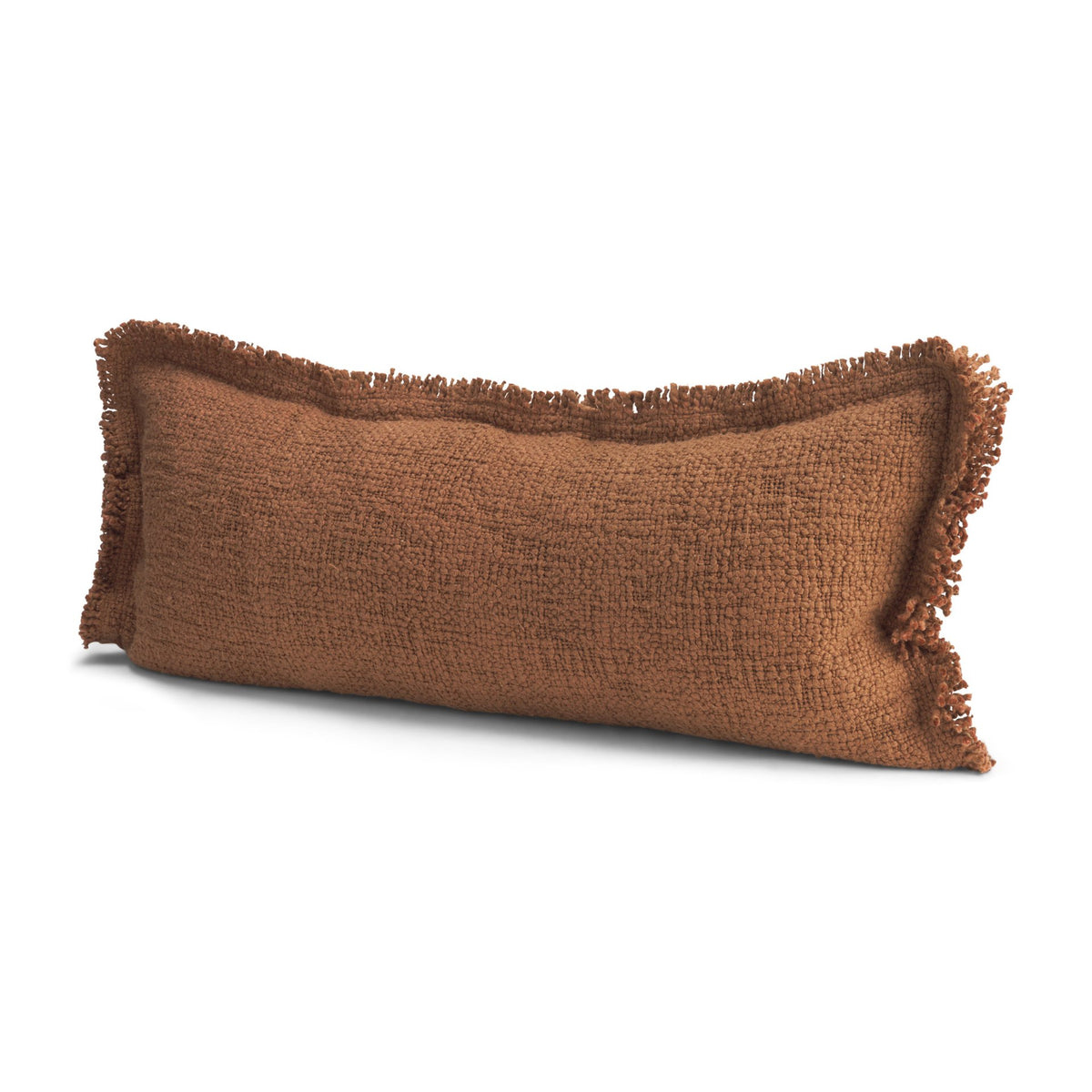 Kambal 14x36 Mahogany Cotton Decorative Pillow Cover