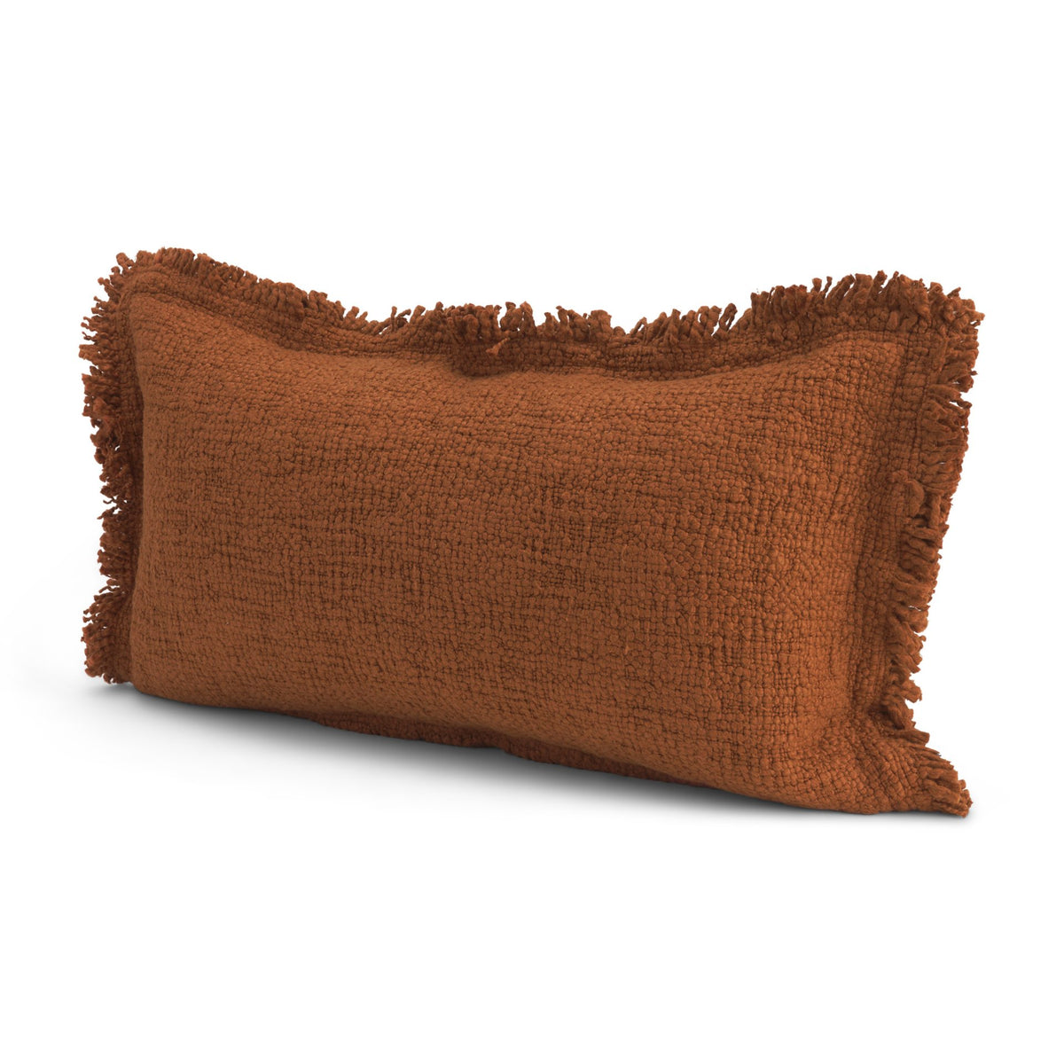 Kambal 14x26 Copper Rust Cotton Decorative Pillow Cover