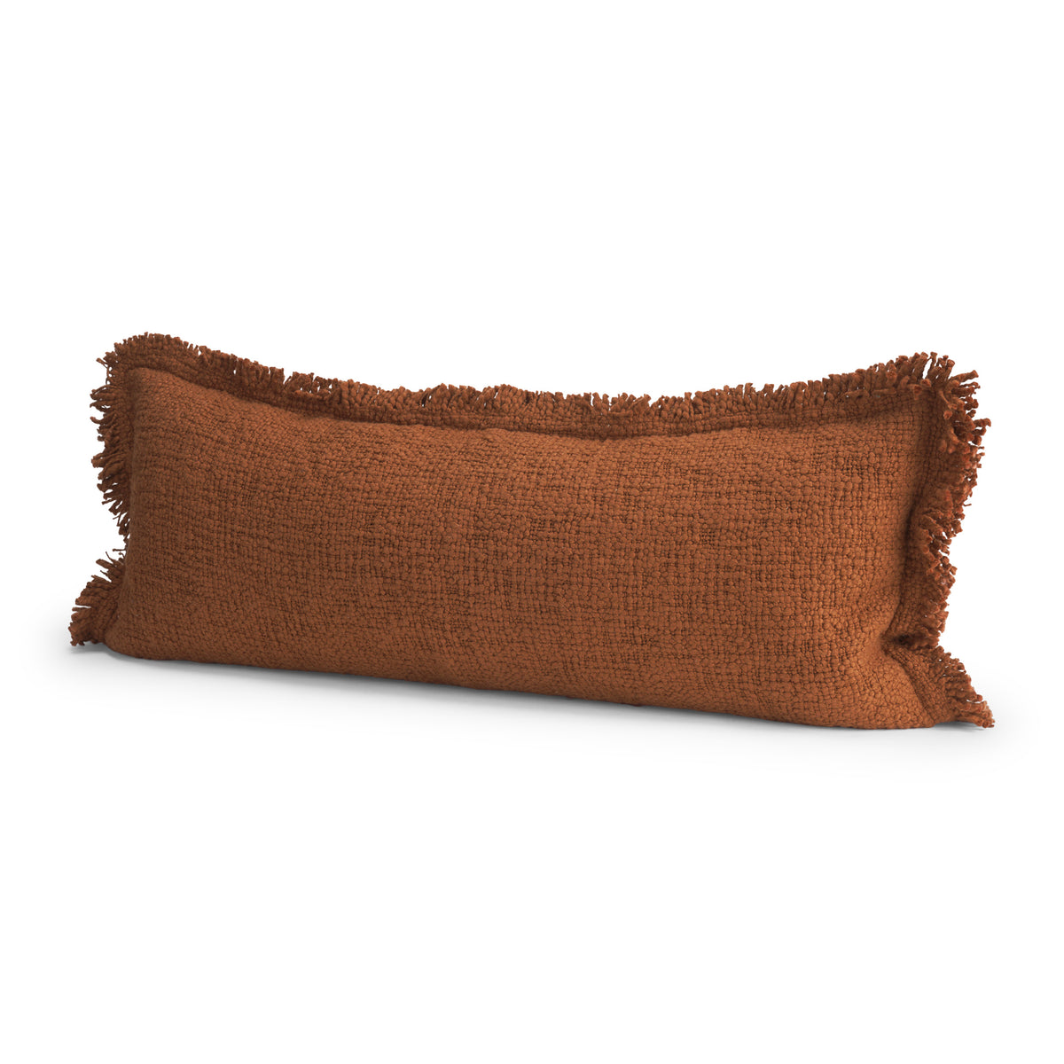 Kambal 14x36 Copper Rust Cotton Decorative Pillow Cover