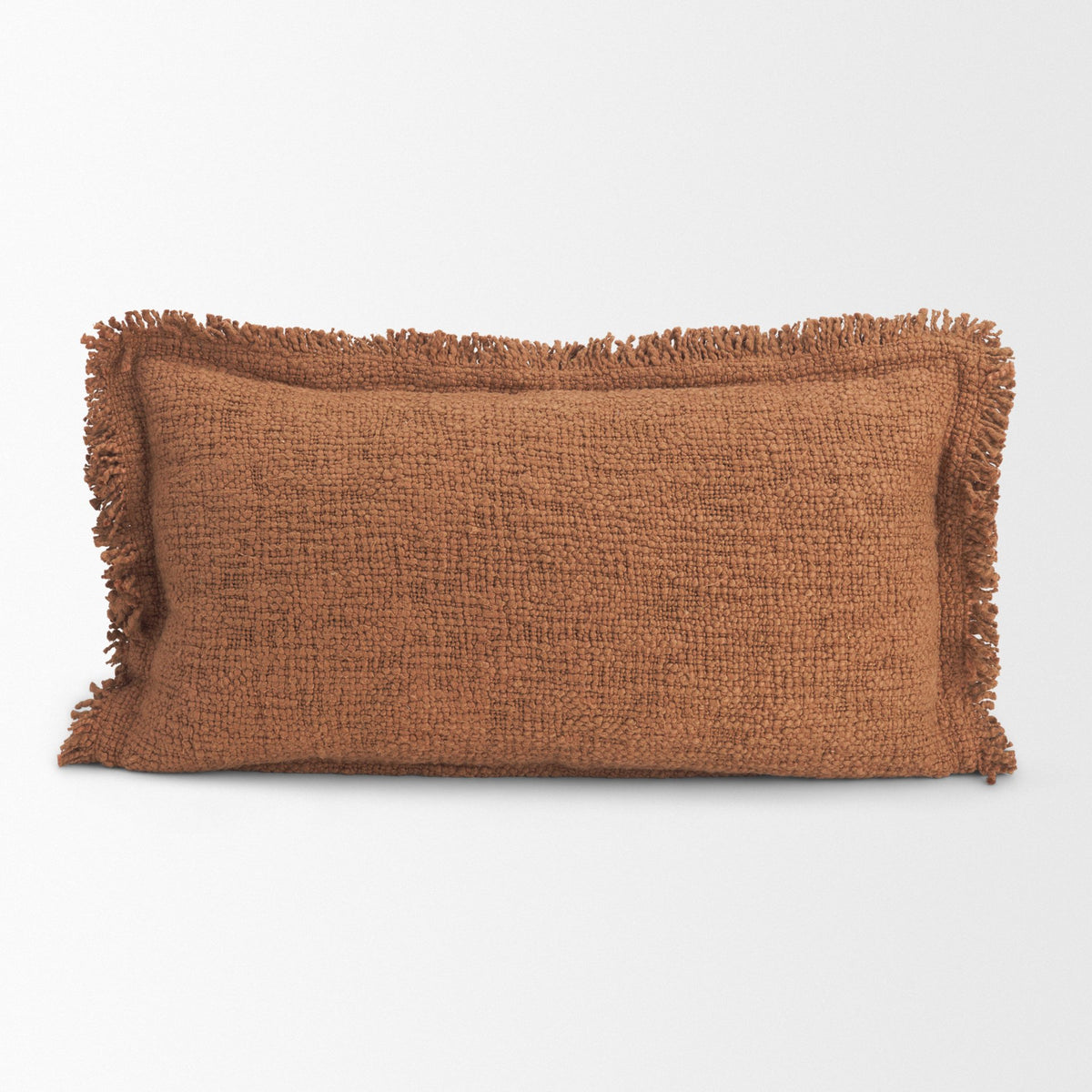 Kambal 14x26 Mahogany Cotton Decorative Pillow Cover