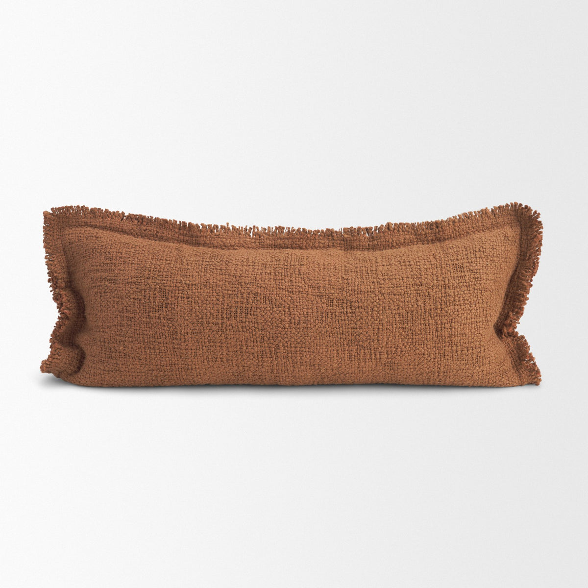 Kambal 14x36 Mahogany Cotton Decorative Pillow Cover