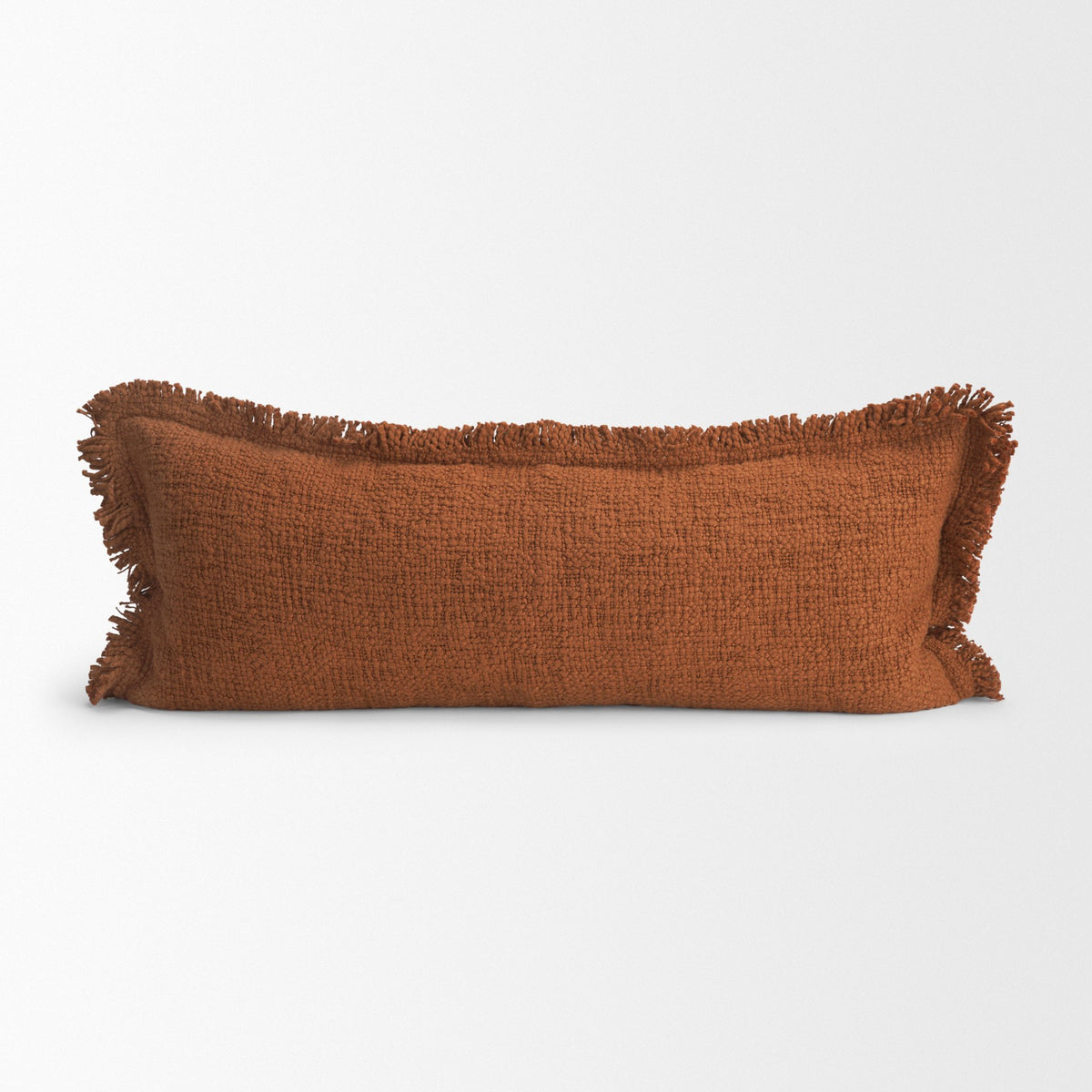 Kambal 14x36 Copper Rust Cotton Decorative Pillow Cover