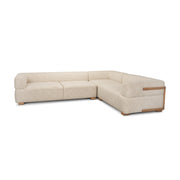 Warner Frame 3 Piece Sofa Set w/S Corner Piece, Long Left Arm Small Corner