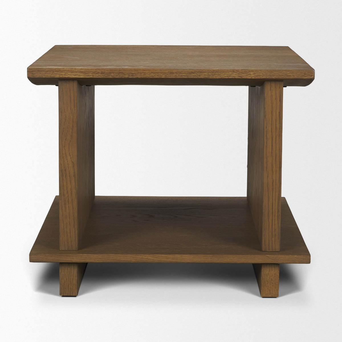 Boden Wood Side Table w/ Open Shelves