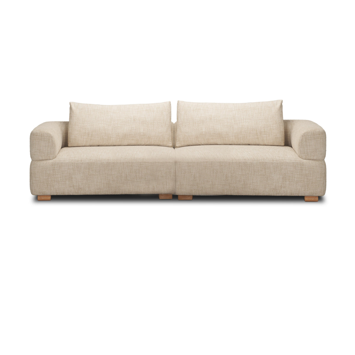 Warner Frame 2 Piece Sofa Set w/Back Cushions
